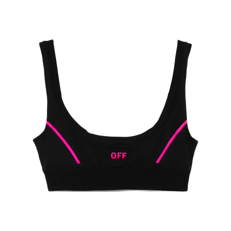 OFF-WHITE Off Stamp Seamless Sports Bra-0