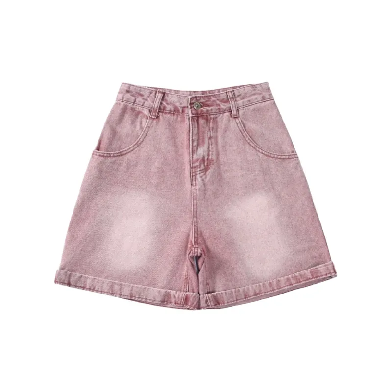 KEAB Denim Shorts Women's Washable Red-0