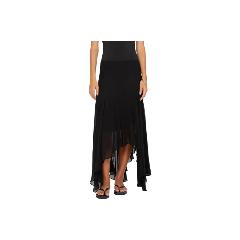 BEC+BRIDGE SONEVA MIDI SKIRT Casual Long Skirt Women's Black-0