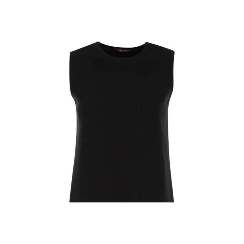 MaxMara Studio Crewneck Sleeveless Midi Dress-3