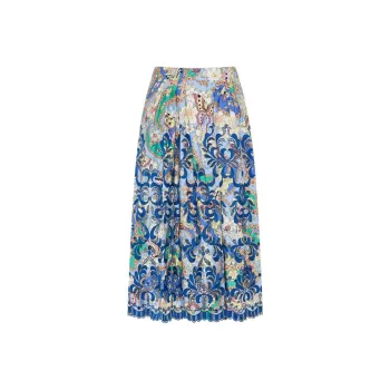 ETRO Patterned Cut Out Skirt