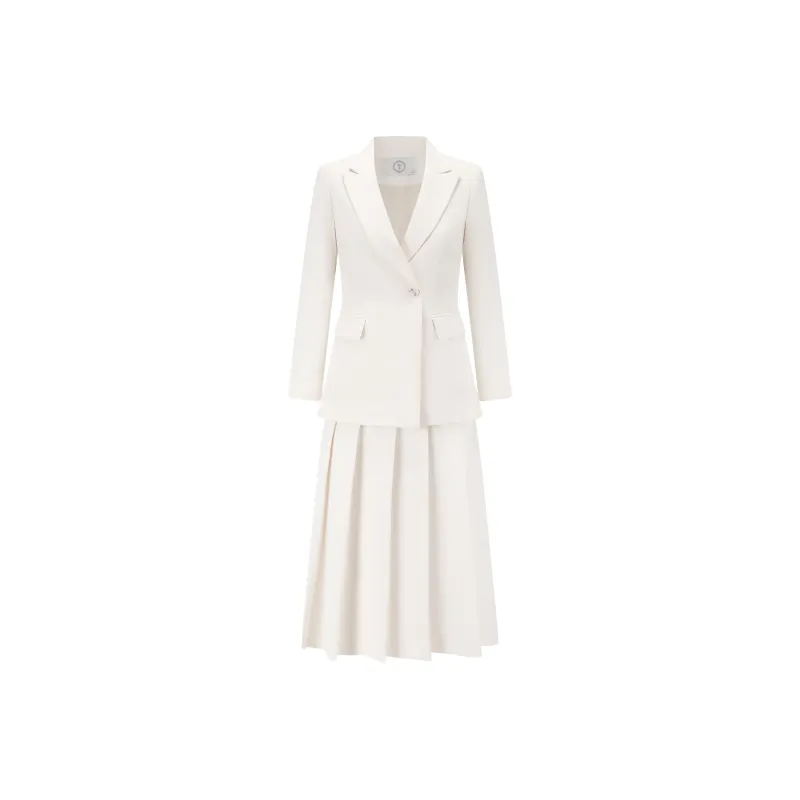 ONE SHALLOW Skirt Set Women's White-0