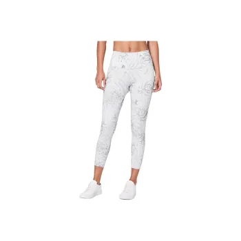 Lululemon Wunder Under Full-on® Luxtreme Fabric Athletic Trousers Women's Gray White Print