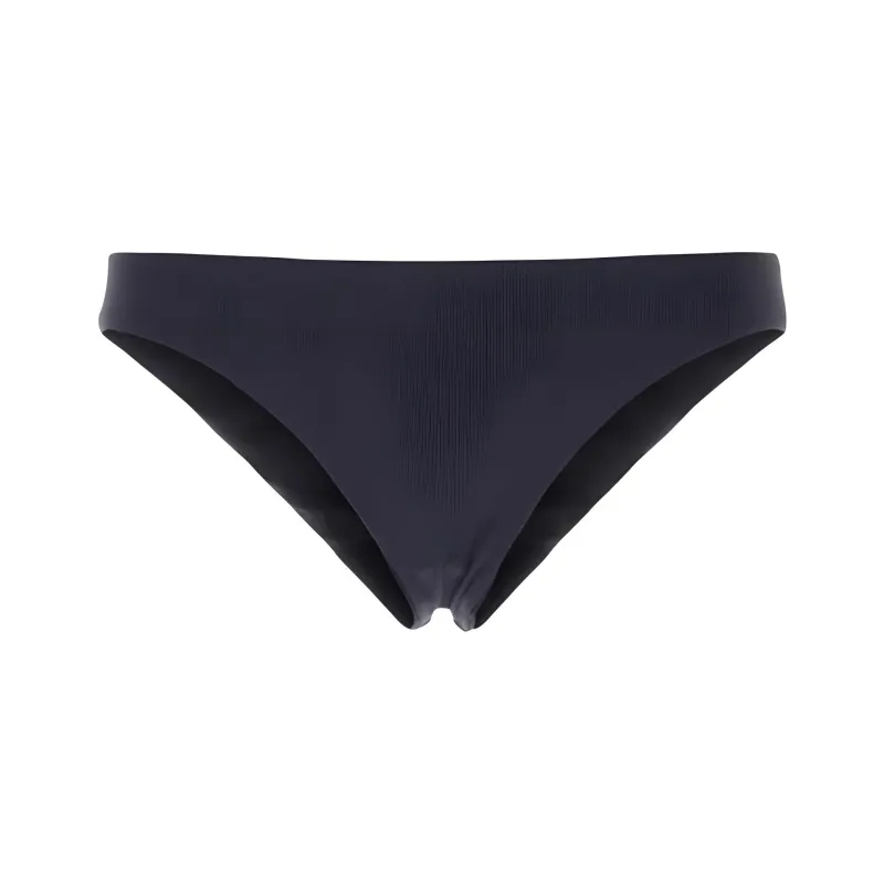 PRADA Low-Rise Fine-Ribbed Bikini Bottoms-0