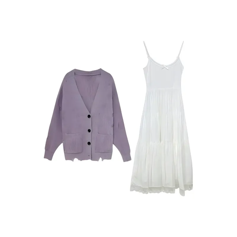 DOSOHEB Two Piece Skirt Sets Women's-0