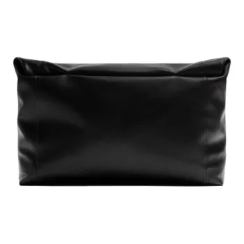 ZARA Cow Leather Envelope Bag Clutches Men's Black