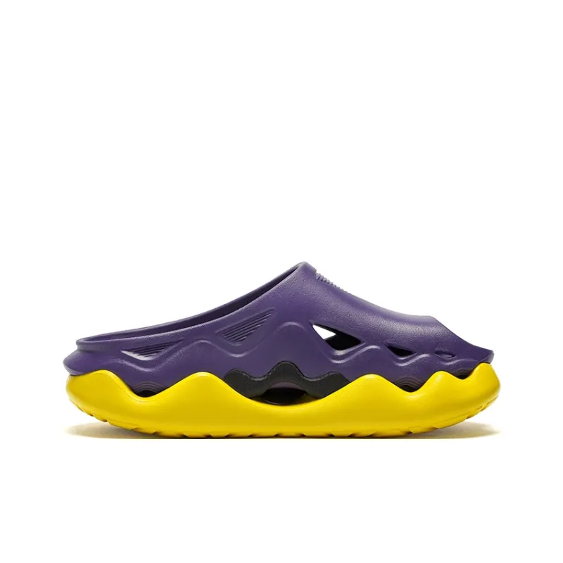 Cool Mamba Series EVA Cut Out Slip Resistant Massage Cushioning Slide Slippers Men's Lakers Purple-1