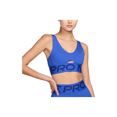 Nike Pro Indy Plunge Sports Underwear Women's Royal Blue