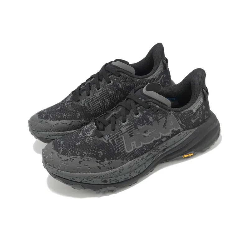 HOKA ONE ONE SPEEDGOAT 6 GTX Anti Slip Wear Resistant Low Top Running Shoes Women's Black Gray-2