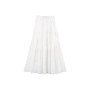 A Paradise For Awakening Casual Long Skirt Women's White