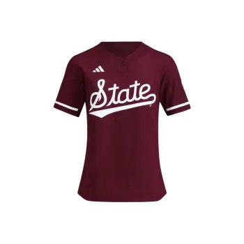 Adidas Free Shipping With AdiClub Mississippi State One Button Softball Jersey