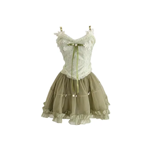 Udon House Two Piece Skirt Sets Women's