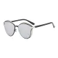 C5 Silver Frame with White Mirrored Lens