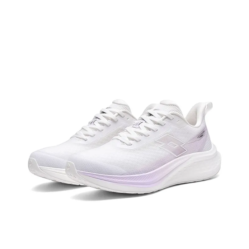 LOTTO Low Top Running Shoes Women's White Purple-1