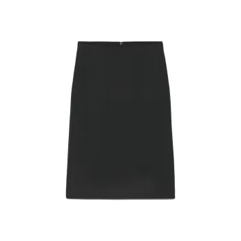 ARITZIA FW24 Wilfred Isadora Silk Skirt Casual Long Skirts Women's Sandwashed Black