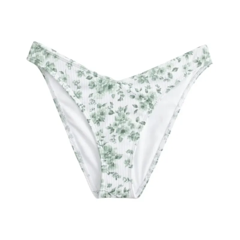 Hollister Swimming Shorts Women's Light Green Floral-0