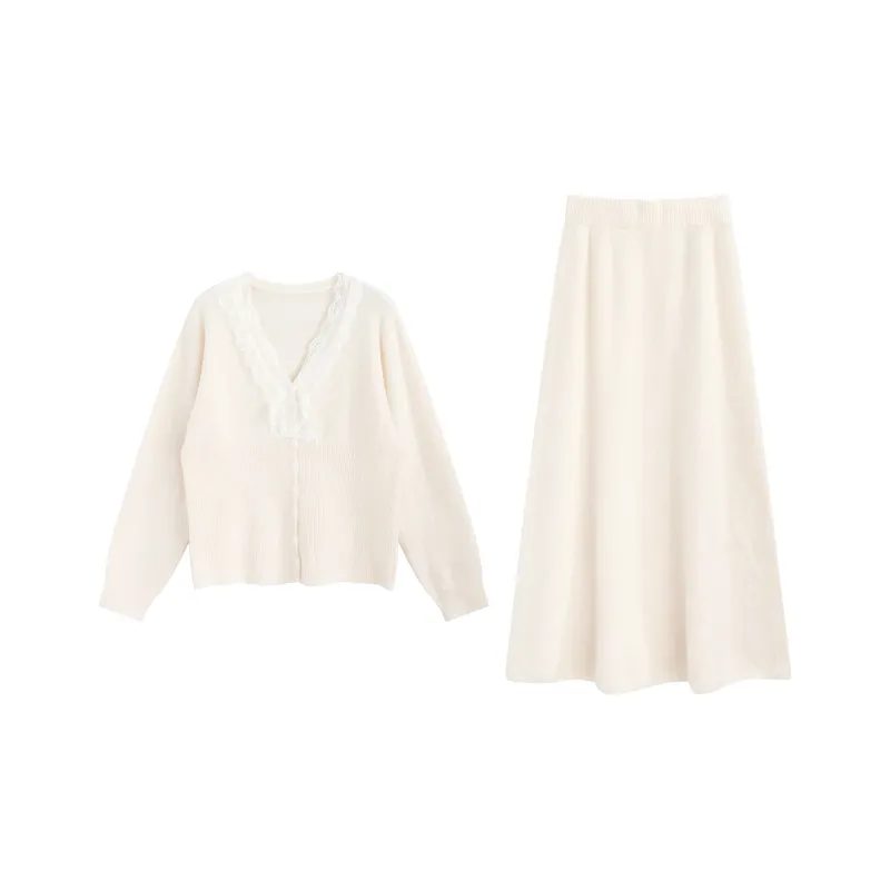 ETSE Two Piece Skirt Sets Women's-4