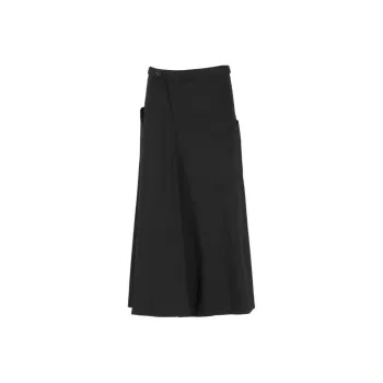 Yohji Yamamoto Casual Long Skirts Women's Black