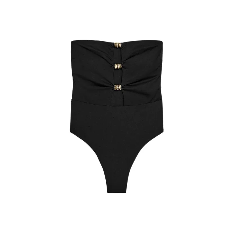 ZARA One piece Swimsuit Women's Black-0