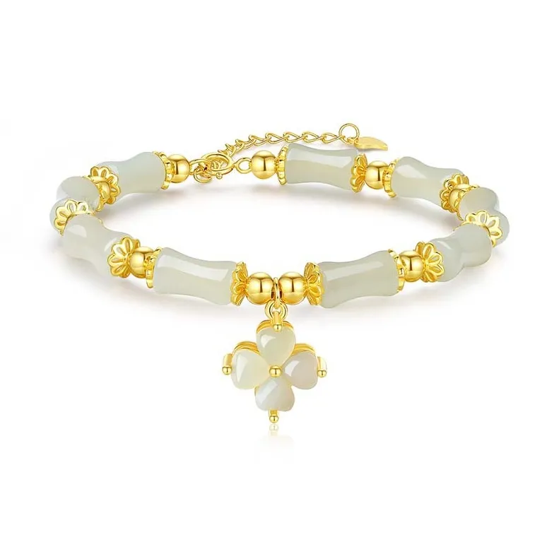 Andaozi Bracelets Pale Greenish White Jade Women's-0