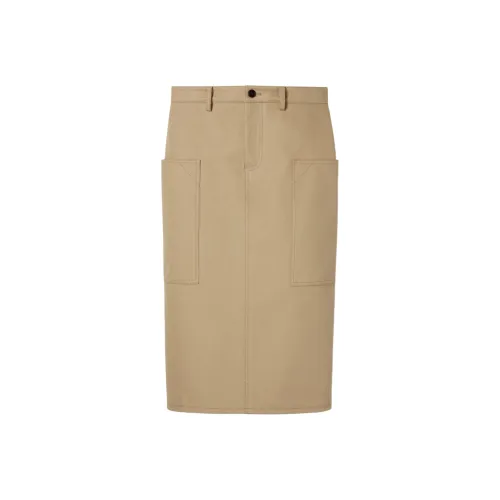GUCCI SS25 Casual Long Skirt Women's Khaki