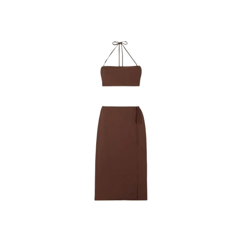 REFORMATION Skirt Set Women's Brown-0