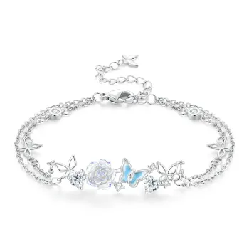 LAOYINFANG Sterling Silver 990 Bracelets Women's