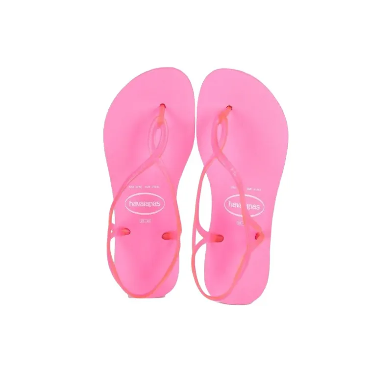 Havaianas Luna Neon One Strap Sandals Women's Pink-4