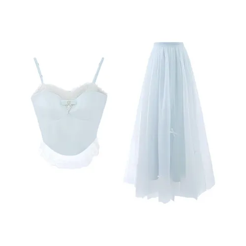 SECFLY OFFICIAL Skirt Set Women's Blue