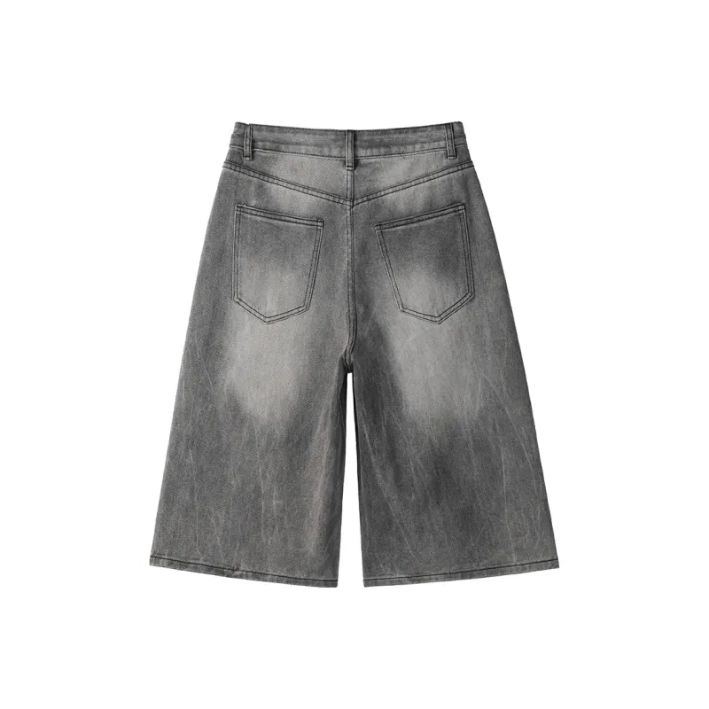 QOTRIOCK Denim Shorts Unisex-5
