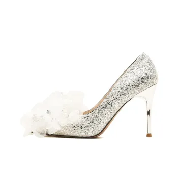 City Camel High Heels Women's Silver