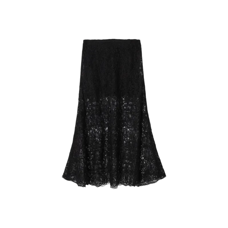 COS Casual Long Skirts Women's Black-0