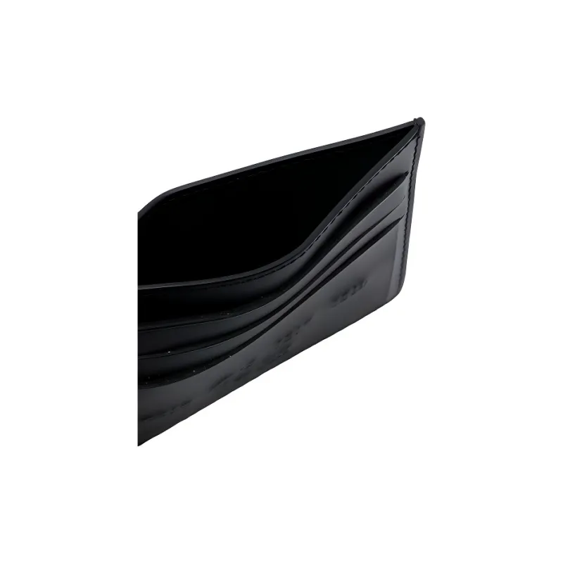 Maison Margiela Calfskin Card Holder, Wallet Men's Black-3