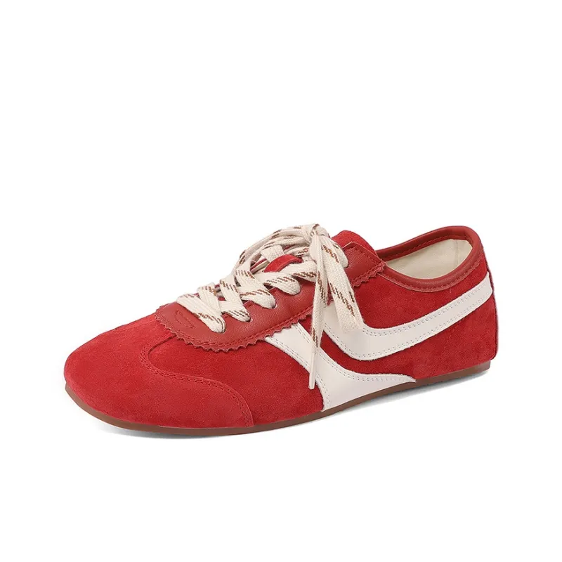 XICUNMINGWU Low Top Casual Shoes Women's Red-1
