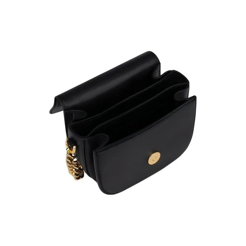 MOSCHINO Leather Crossbody Bag, Shoulder Bag Women's Black-2
