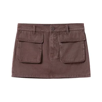 Miss Sixty Denim Short Skirts Women's Coffee Brown