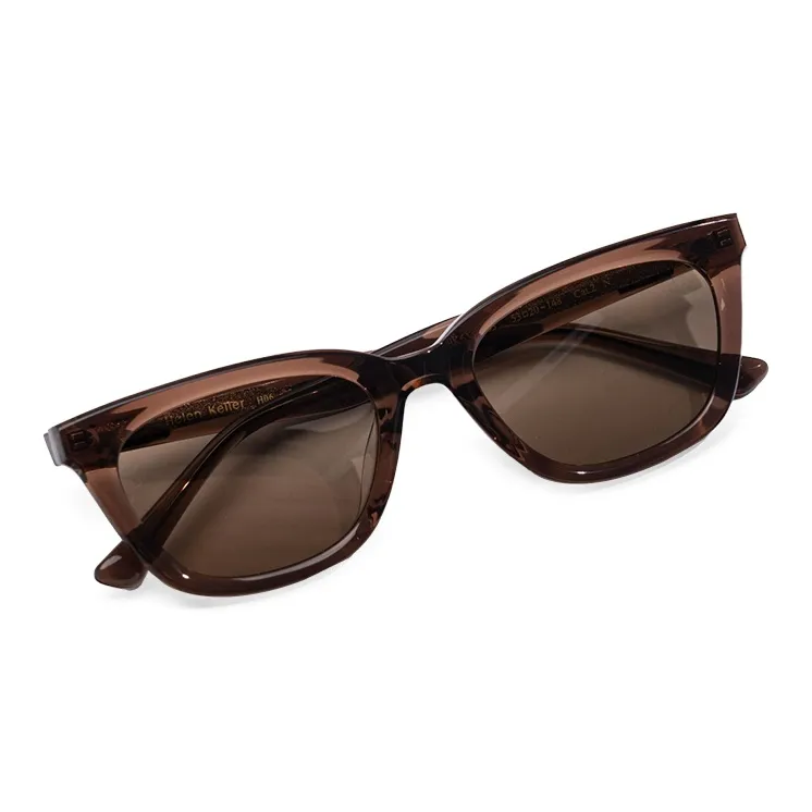 HELEN KELLER Plate Frame Cat Eye Sunglasses Unisex-8