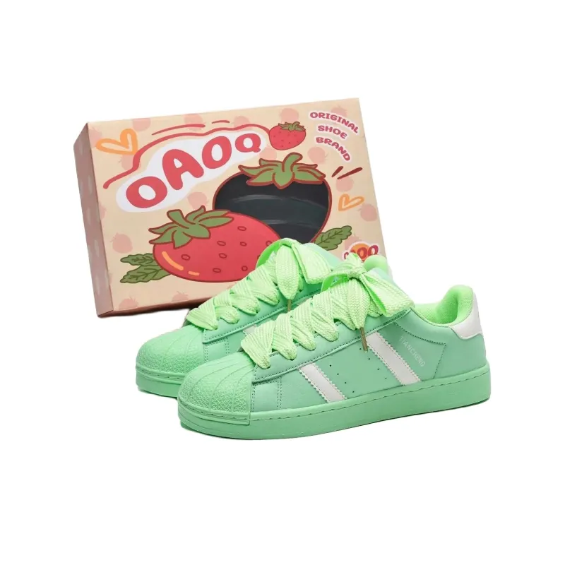 OAOQ Cushioning, Abrasion Resistant, Lightweight, And Breathable Low Top Skateboard Shoes Unisex-39