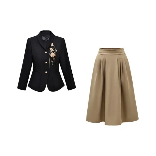 DIFFIE RIEGER Skirt Set Women's Hepburn Black