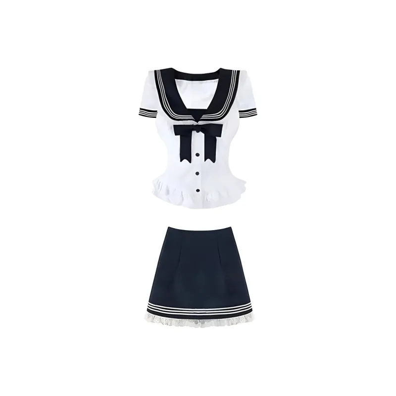 DOSOHEB Two Piece Skirt Sets Women's-0