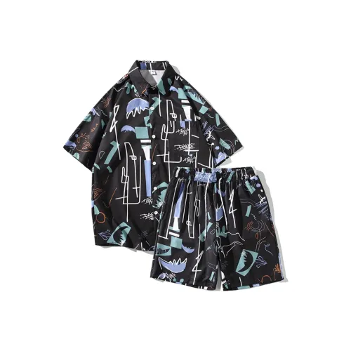 Fakeyoung Shirt Matching Set Unisex