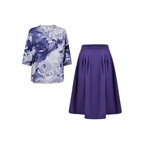 DIFFIE RIEGER Skirt Set Women's Wisteria Purple