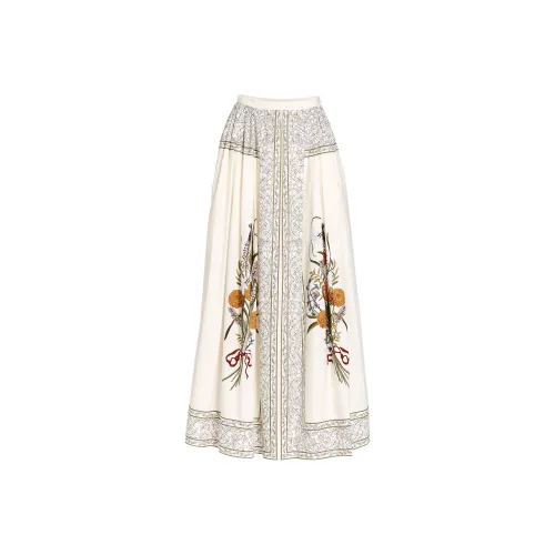 Giambattista Vall Marigold Bouquets print Poplin Dress