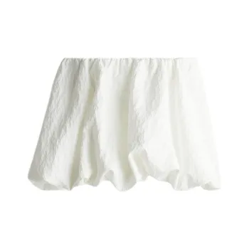 H&M Casual Short Skirts Women's White