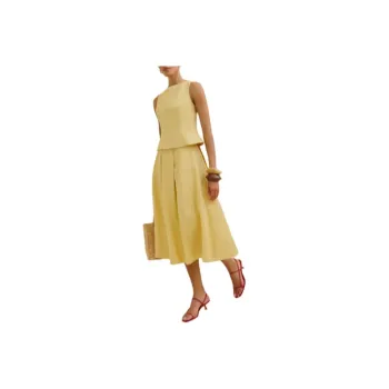 REFORMATION Skirt Set Women's Sunshine Yellow