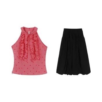LEMON FAIRY Two Piece Skirt Sets Women's