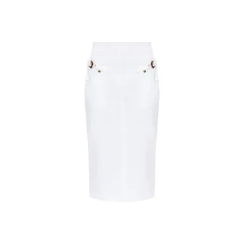 VERSACE JEANS COUTURE Cotton Midi Skirt