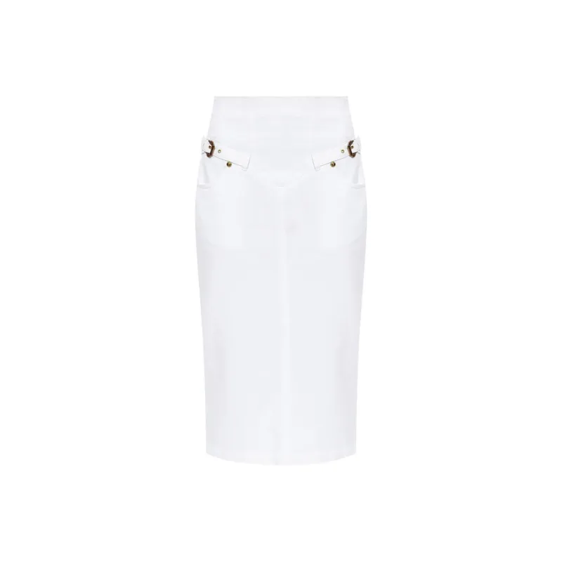 VERSACE JEANS COUTURE Belted Pencil Skirt-0