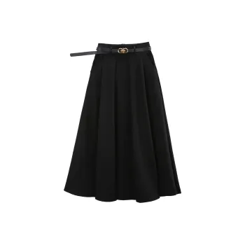 A Paradise For Awakening Casual Long Skirt Women's Black