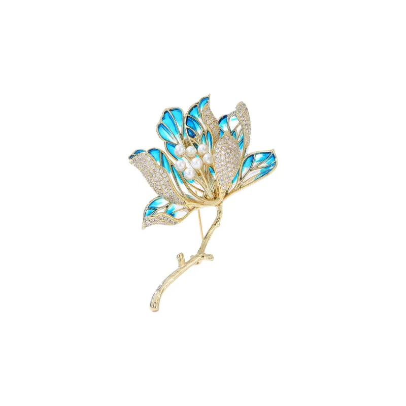 Yamaichi Maru High Quality Eco Friendly Copper Electroplated Brooches Women's-2